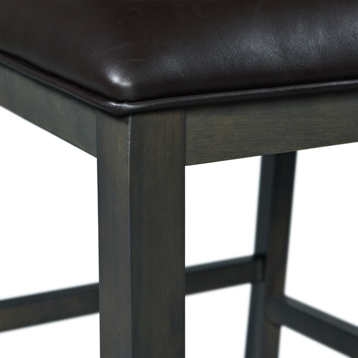 Amherst Counter Side Chair W/PU Cushion Grey Finish (2 Per Pack)