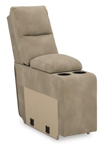 Next-Gen DuraPella Power Reclining Sectional Loveseat with Console - Faith Furniture (Manhattan, KS)
