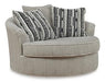 Calnita Oversized Swivel Accent Chair - Faith Furniture (Manhattan, KS)
