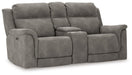 Next-Gen DuraPella Power Reclining Loveseat with Console - Faith Furniture (Manhattan, KS)