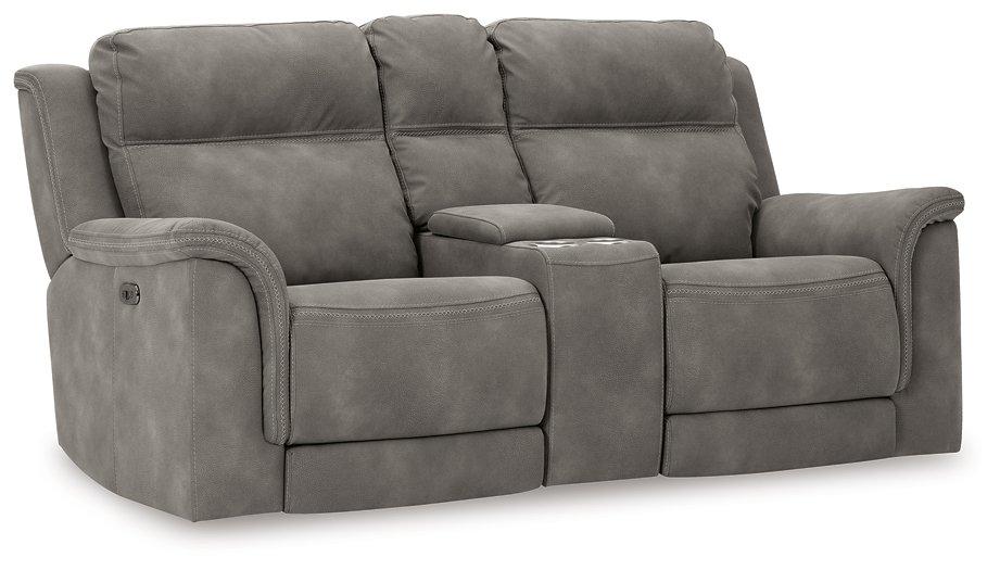 Next-Gen DuraPella Power Reclining Loveseat with Console - Faith Furniture (Manhattan, KS)
