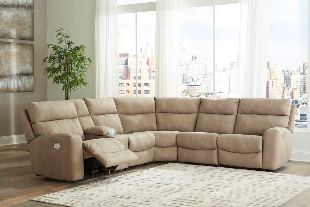 Next-Gen DuraPella Power Reclining Sectional - Faith Furniture (Manhattan, KS)