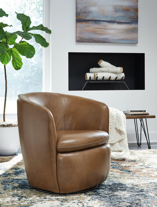 Kierreys Swivel Accent Chair - Faith Furniture (Manhattan, KS)