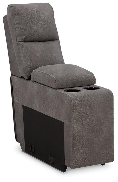Next-Gen DuraPella Power Reclining Sectional Loveseat with Console - Faith Furniture (Manhattan, KS)