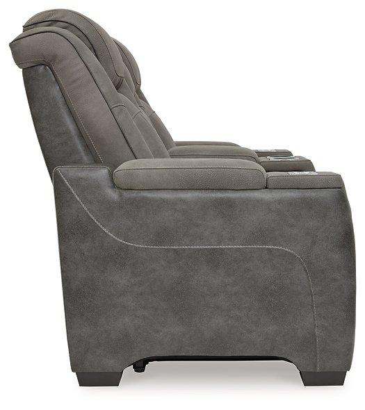 Next-Gen DuraPella Power Reclining Loveseat with Console - Faith Furniture (Manhattan, KS)