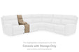 Next-Gen DuraPella Power Reclining Sectional Loveseat with Console - Faith Furniture (Manhattan, KS)
