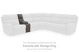 Next-Gen DuraPella Power Reclining Sectional Loveseat with Console - Faith Furniture (Manhattan, KS)