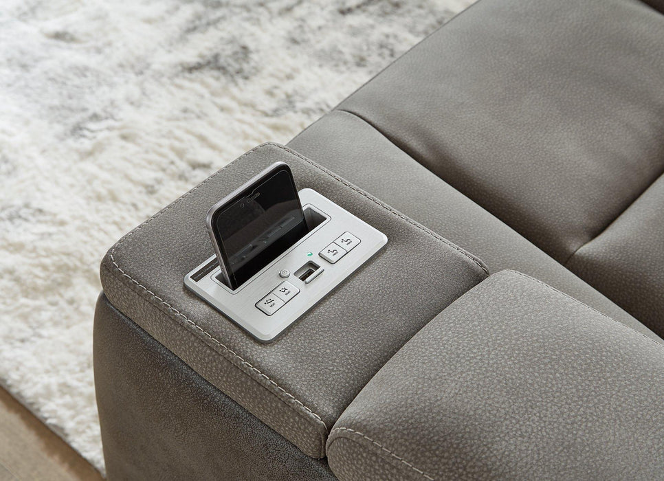 Next-Gen DuraPella Power Reclining Loveseat with Console - Faith Furniture (Manhattan, KS)