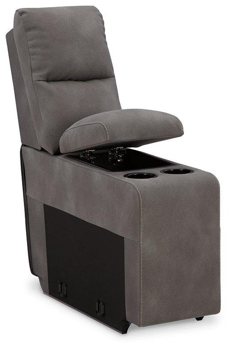 Next-Gen DuraPella Power Reclining Sectional Loveseat with Console - Faith Furniture (Manhattan, KS)