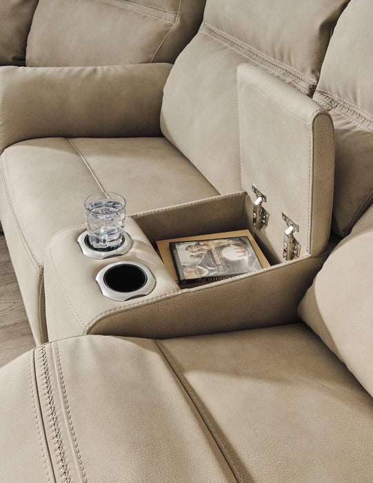 Next-Gen DuraPella Power Reclining Loveseat with Console - Faith Furniture (Manhattan, KS)