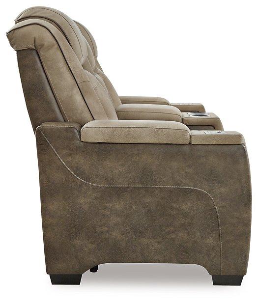 Next-Gen DuraPella Power Reclining Loveseat with Console - Faith Furniture (Manhattan, KS)