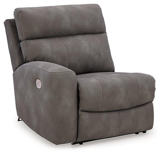 Next-Gen DuraPella Power Reclining Sectional Loveseat with Console - Faith Furniture (Manhattan, KS)