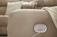 Next-Gen DuraPella Power Reclining Sectional Loveseat with Console - Faith Furniture (Manhattan, KS)