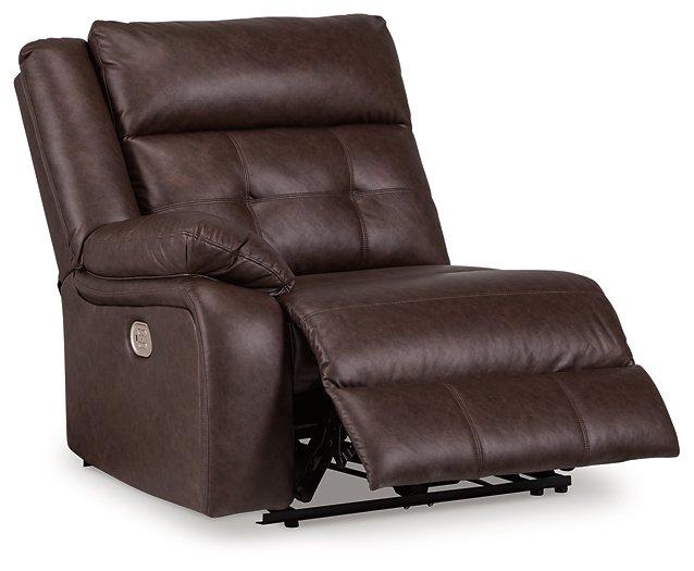 Punch Up Power Reclining Sectional Loveseat with Console - Faith Furniture (Manhattan, KS)