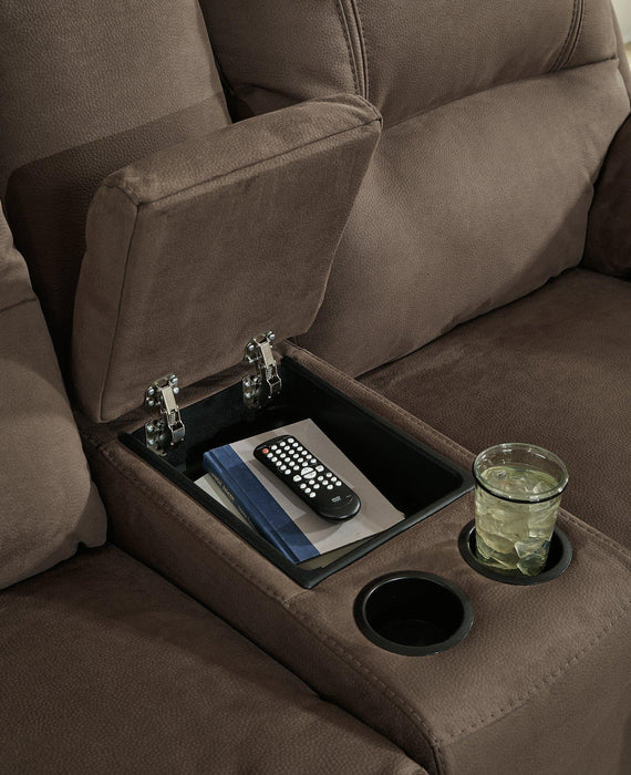 Next-Gen Gaucho Reclining Loveseat with Console - Faith Furniture (Manhattan, KS)