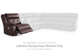 Punch Up Power Reclining Sectional Loveseat with Console - Faith Furniture (Manhattan, KS)