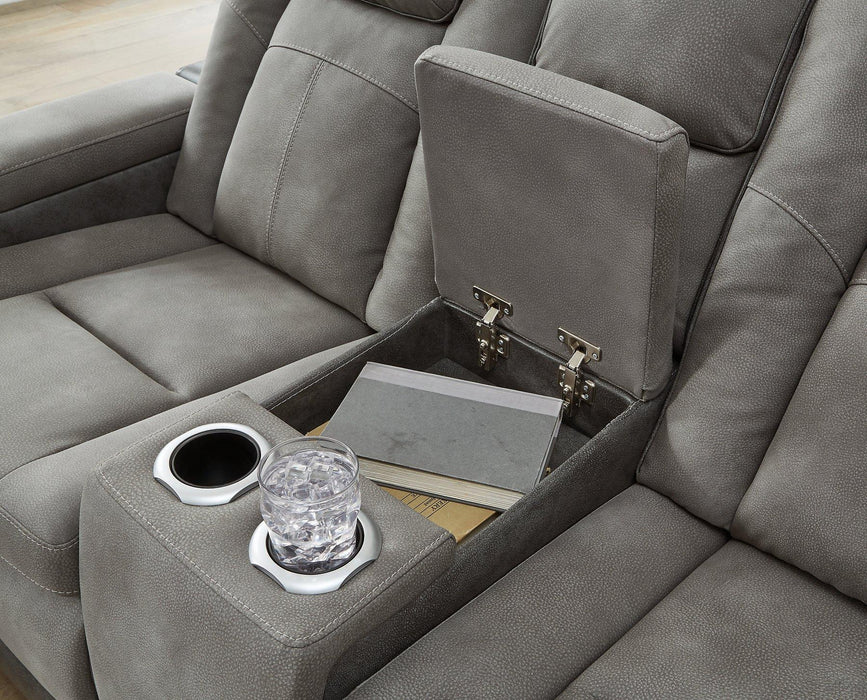 Next-Gen DuraPella Power Reclining Loveseat with Console - Faith Furniture (Manhattan, KS)