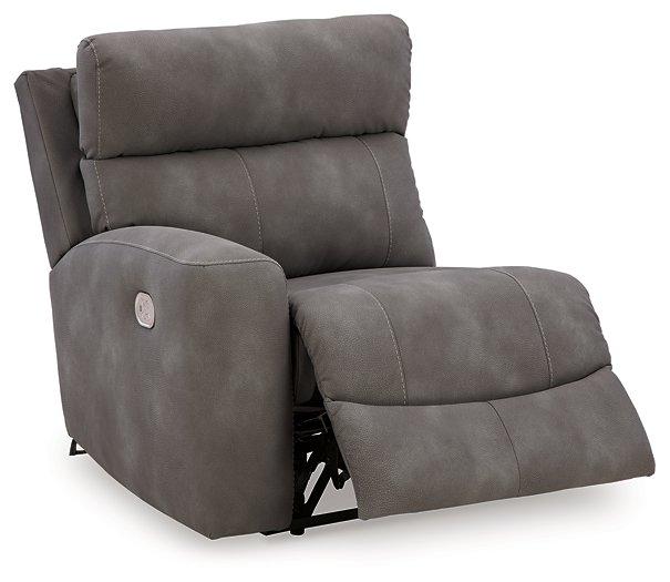 Next-Gen DuraPella Power Reclining Sectional Loveseat with Console - Faith Furniture (Manhattan, KS)