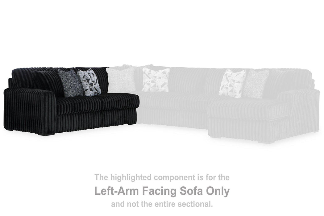 Midnight-Madness Sectional Sofa with Chaise - Faith Furniture (Manhattan, KS)