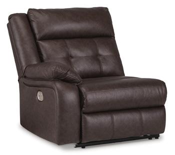 Punch Up Power Reclining Sectional Loveseat with Console - Faith Furniture (Manhattan, KS)