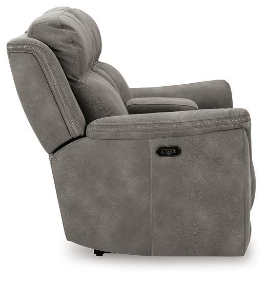 Next-Gen DuraPella Power Reclining Loveseat with Console - Faith Furniture (Manhattan, KS)