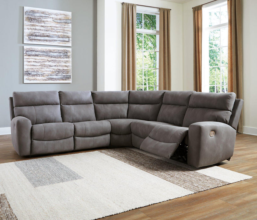 Next-Gen DuraPella Power Reclining Sectional - Faith Furniture (Manhattan, KS)