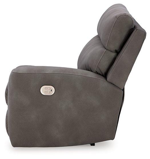 Next-Gen DuraPella Power Reclining Sectional Loveseat with Console - Faith Furniture (Manhattan, KS)