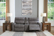 Next-Gen DuraPella Power Reclining Sectional Loveseat with Console - Faith Furniture (Manhattan, KS)