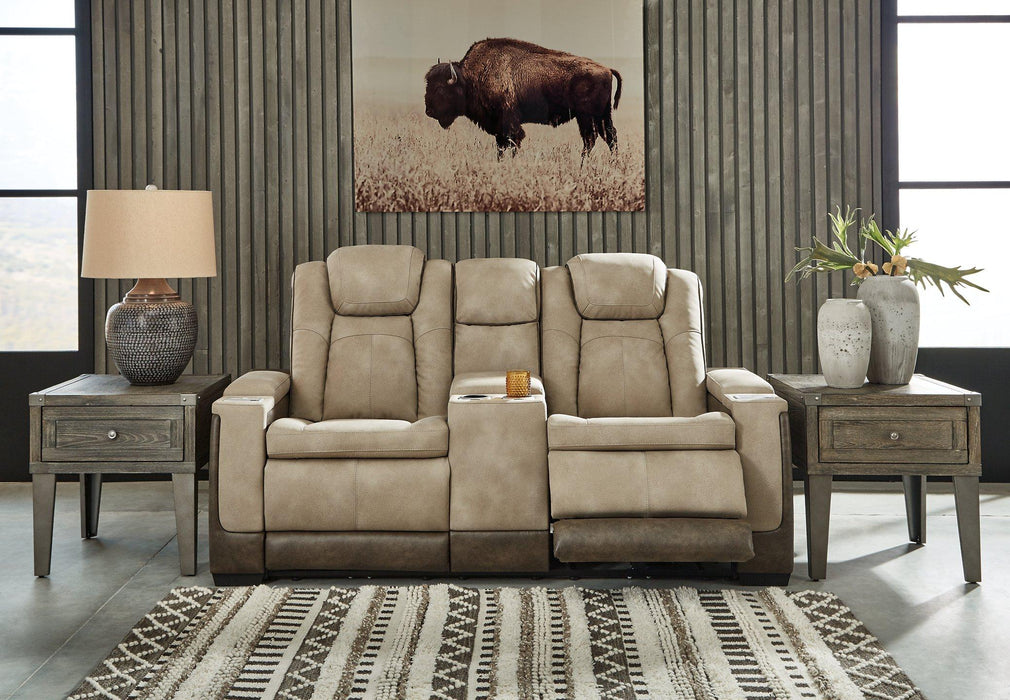 Next-Gen DuraPella Power Reclining Loveseat with Console - Faith Furniture (Manhattan, KS)