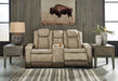 Next-Gen DuraPella Power Reclining Loveseat with Console - Faith Furniture (Manhattan, KS)