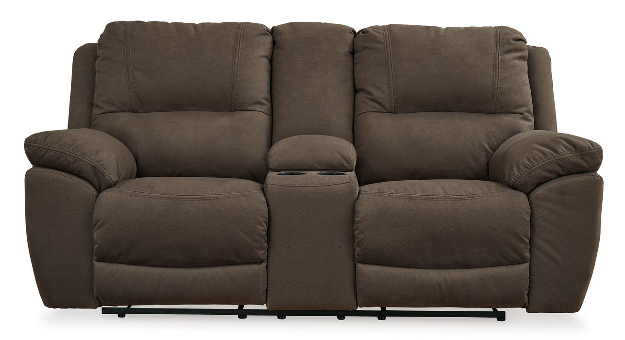Next-Gen Gaucho Reclining Loveseat with Console - Faith Furniture (Manhattan, KS)