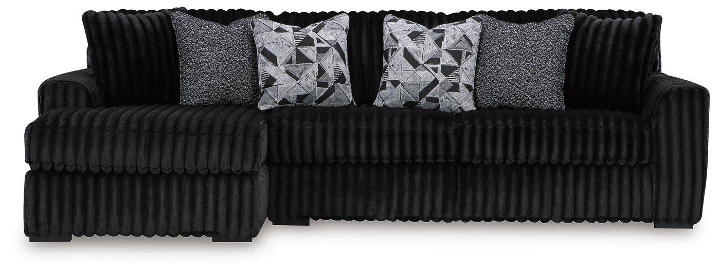 Midnight-Madness Sectional Sofa with Chaise - Faith Furniture (Manhattan, KS)