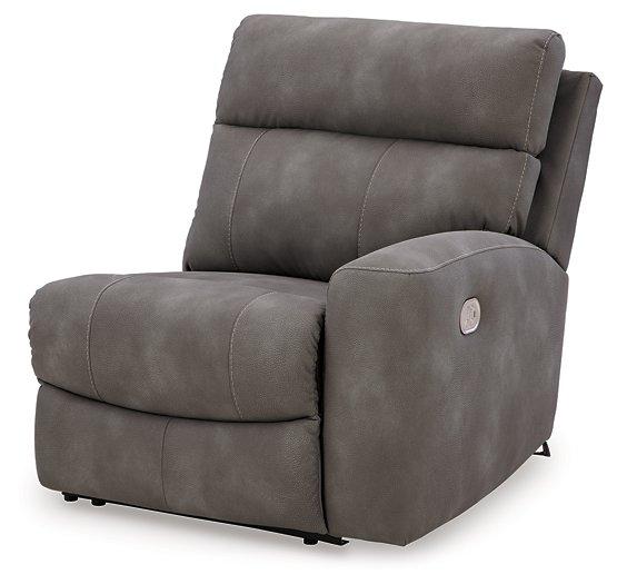 Next-Gen DuraPella Power Reclining Sectional Loveseat with Console - Faith Furniture (Manhattan, KS)