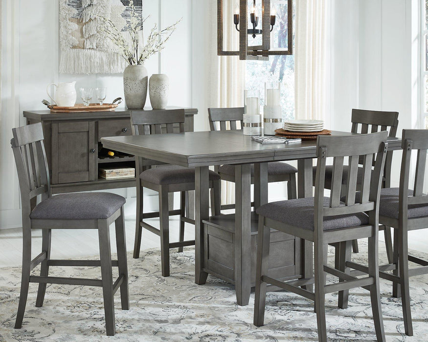Hallanden Counter Height Dining Room Set - Faith Furniture (Manhattan, KS)