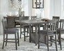 Hallanden Counter Height Dining Room Set - Faith Furniture (Manhattan, KS)