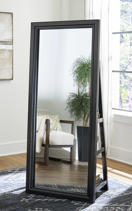 Evesen Floor Standing Mirror/Storage - Faith Furniture (Manhattan, KS)
