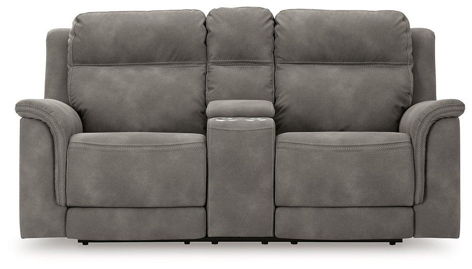 Next-Gen DuraPella Power Reclining Loveseat with Console - Faith Furniture (Manhattan, KS)