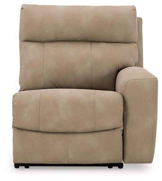 Next-Gen DuraPella Power Reclining Sectional Loveseat with Console - Faith Furniture (Manhattan, KS)