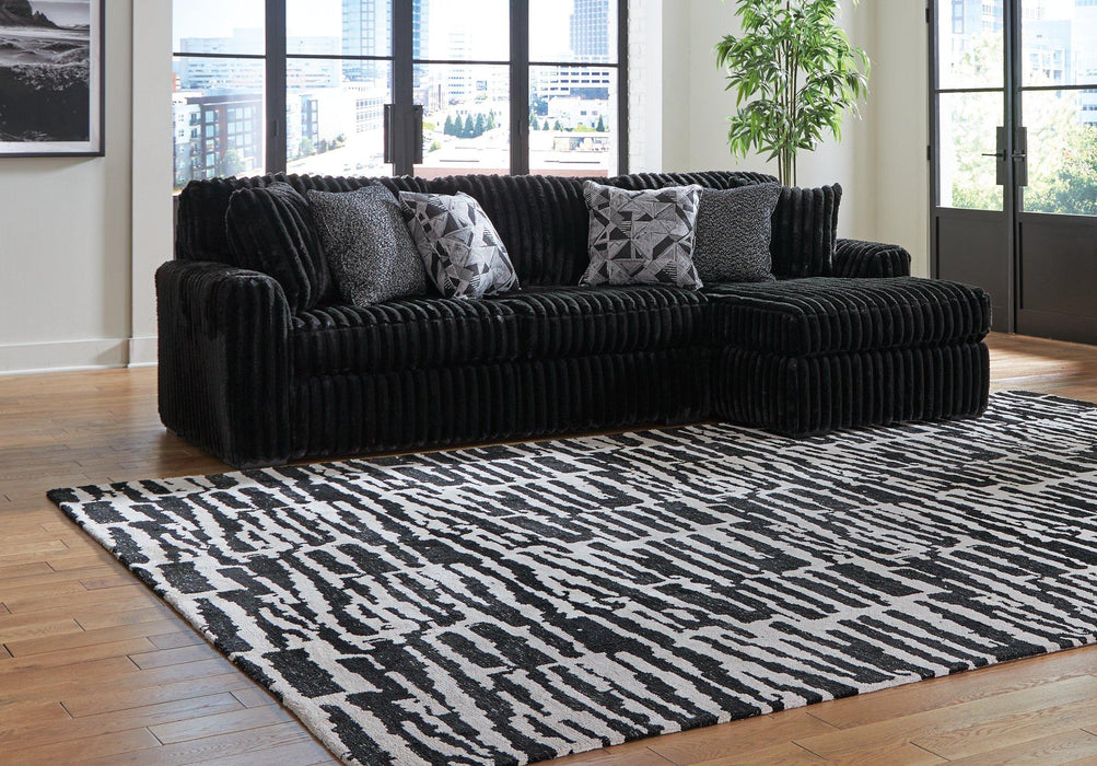 Midnight-Madness Sectional Sofa with Chaise - Faith Furniture (Manhattan, KS)