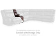 Punch Up Power Reclining Sectional Loveseat with Console - Faith Furniture (Manhattan, KS)