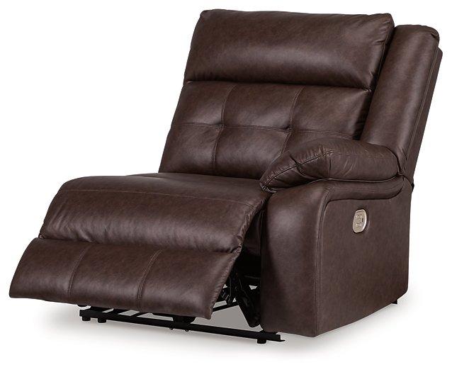 Punch Up Power Reclining Sectional Loveseat with Console - Faith Furniture (Manhattan, KS)