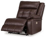 Punch Up Power Reclining Sectional Loveseat with Console - Faith Furniture (Manhattan, KS)