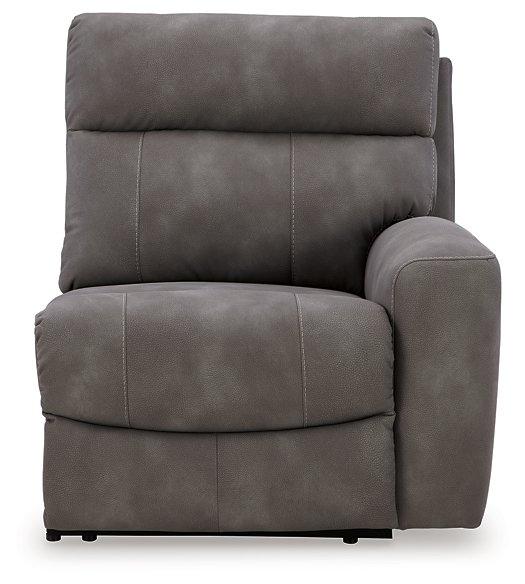 Next-Gen DuraPella Power Reclining Sectional Loveseat with Console - Faith Furniture (Manhattan, KS)