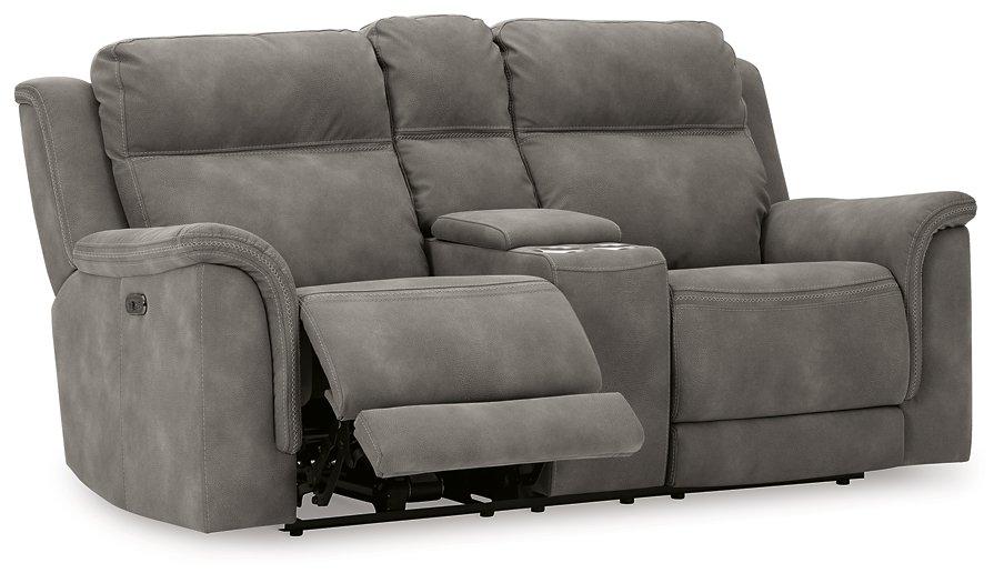 Next-Gen DuraPella Power Reclining Loveseat with Console - Faith Furniture (Manhattan, KS)