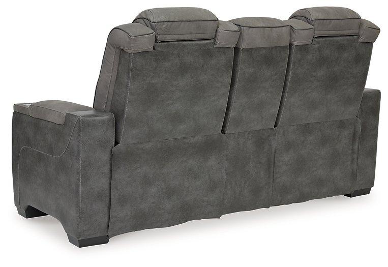 Next-Gen DuraPella Power Reclining Loveseat with Console - Faith Furniture (Manhattan, KS)