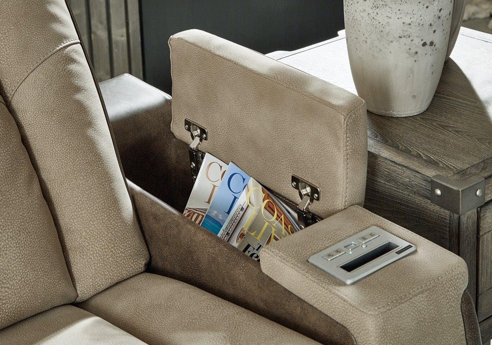 Next-Gen DuraPella Power Reclining Loveseat with Console - Faith Furniture (Manhattan, KS)