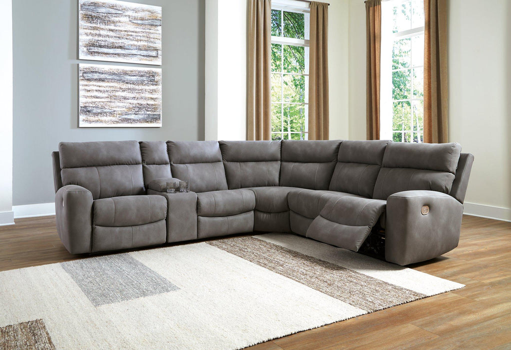 Next-Gen DuraPella Power Reclining Sectional - Faith Furniture (Manhattan, KS)
