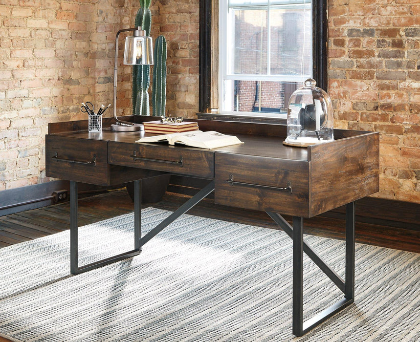 Starmore Home Office Desk with 2 Chairs - Faith Furniture (Manhattan, KS)