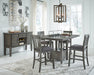 Hallanden Counter Height Dining Room Set - Faith Furniture (Manhattan, KS)