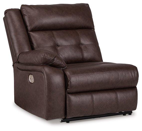 Punch Up Power Reclining Sectional Loveseat with Console - Faith Furniture (Manhattan, KS)